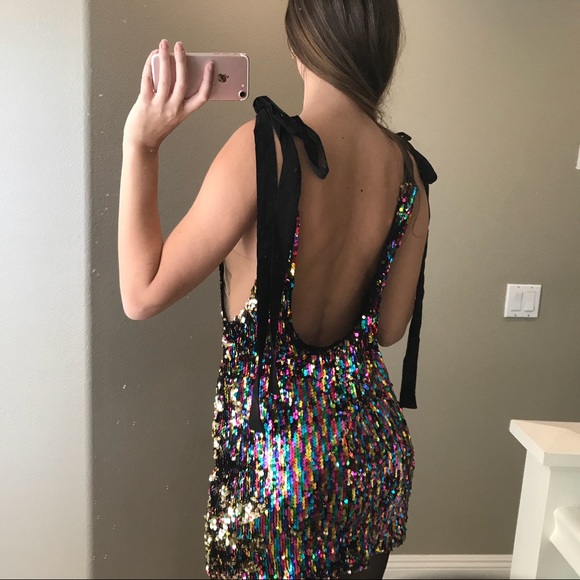 NBD Dresses & Skirts - X by NBD sequin mini dress